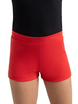 Capezio Child Girls Low Rise Boy Cut Shorts TB113C Red