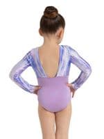 Capezio Child Girls Mermaid Magic Ariel Gymnastics Leotard 12115C Tie Dye Lilac