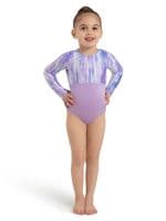 Capezio Child Girls Mermaid Magic Ariel Gymnastics Leotard 12115C Tie Dye Lilac
