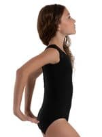 Capezio Child Girls Valentina Mesh Sleeve Leotard 12281C Black