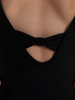 Capezio Child Girls Valentina Mesh Sleeve Leotard 12281C Black