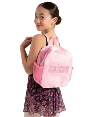 Capezio Faux Fur Backpack Childs Dance Bag Pink B287