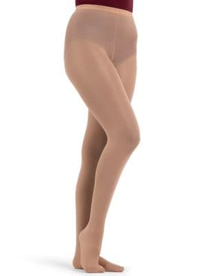 Capezio Hold & Stretch Ultra Hold Footed Tights Semi-Opaque N14 Light Suntan