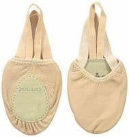 Capezio Leather Pirouette II Turning Shoe Half Sole Contemporary Lyrical Nude
