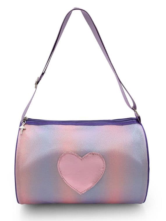 Capezio Sparkle Duffle Barrel Bag Childs Dance Bag Lavender B288