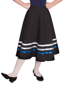 Character Skirt Blue and White Ribbons RAD Approved