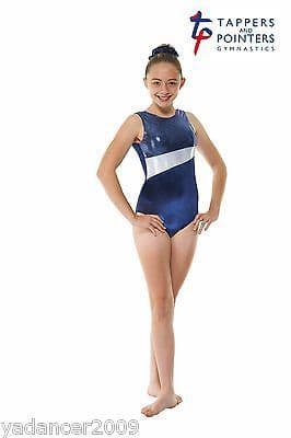 Gymnastics Sleeveless Leotard PLUS Matching Hair Scrunchie Navy/Cosmic Gym17 Free UK delivery