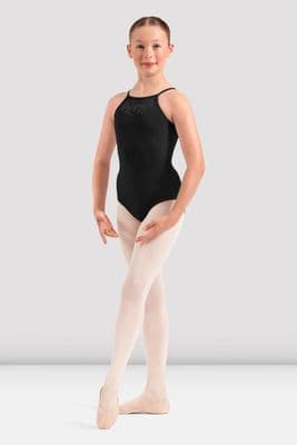 Mirella by Bloch Girls Adagio Halterneck Floral Leotard M40007C Black
