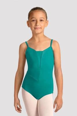 Mirella by Bloch Girls Celestia Camisole Printed Leotard M70006C Green