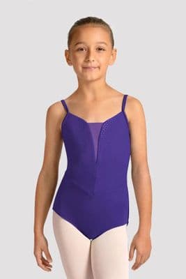Mirella by Bloch Girls Celestia Camisole Printed Leotard M70006C Purple