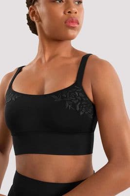 Mirella by Bloch Ladies Adagio Camisole Bra Top M30017L Black