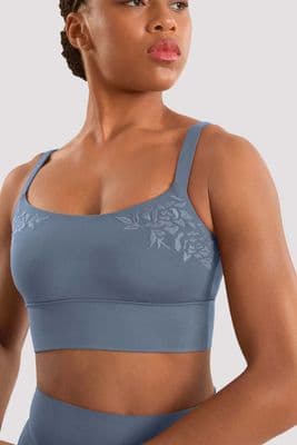 Mirella by Bloch Ladies Adagio Camisole Bra Top M30017L Dusty Grey
