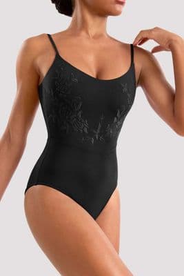 Mirella By Bloch Ladies Adagio Camisole Leotard Floral Embroidery M70007LM Black