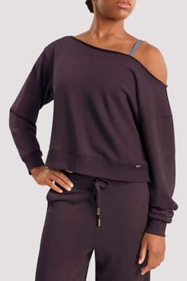 Mirella By Bloch Ladies Adagio Long Sleeve Sweatshirt M30019LM Merlot Red