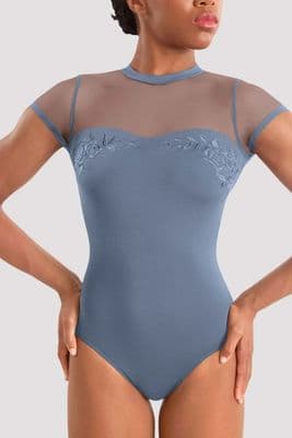 Mirella By Bloch Ladies Adagio Open Back Leotard M20011LM Dusty Grey
