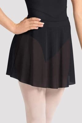 Mirella by Bloch Ladies Celeste Mesh Pull On Skirt MS10003 Black