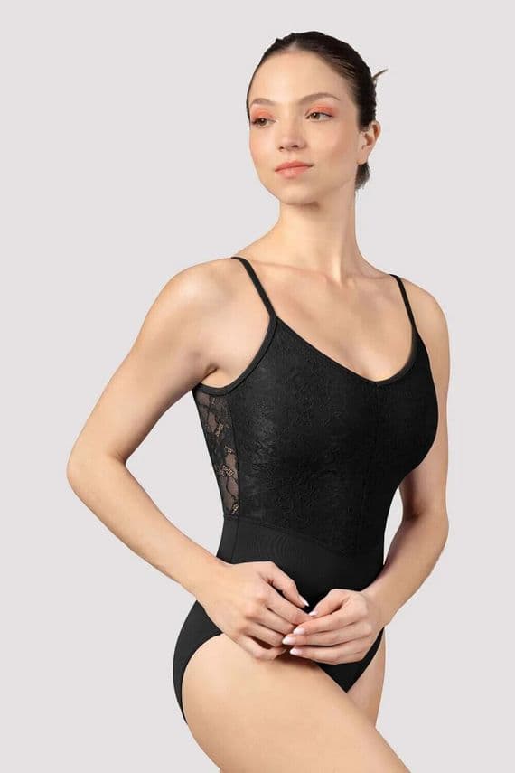 Mirella By Bloch Sale Ladies Majesty Camisole Lace Detail Leotard M2194LM Black