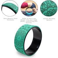 MYGA Yoga Wheel, Dharma Yoga Prop Wheel, Circle Roller Pilates Workouts Gym