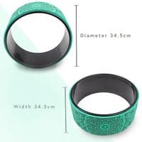 MYGA Yoga Wheel, Dharma Yoga Prop Wheel, Circle Roller Pilates Workouts Gym