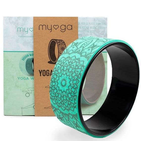 MYGA Yoga Wheel, Dharma Yoga Prop Wheel, Circle Roller Pilates Workouts Gym