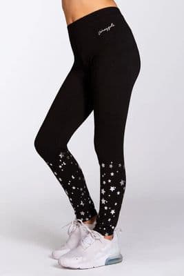 PINEAPPLE Dancewear Girls Dance Scatter Star Leggings Black