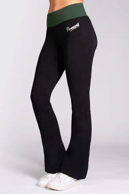 PINEAPPLE Dancewear Womens Contrast Band Bootcut Jersey Trousers PT18940