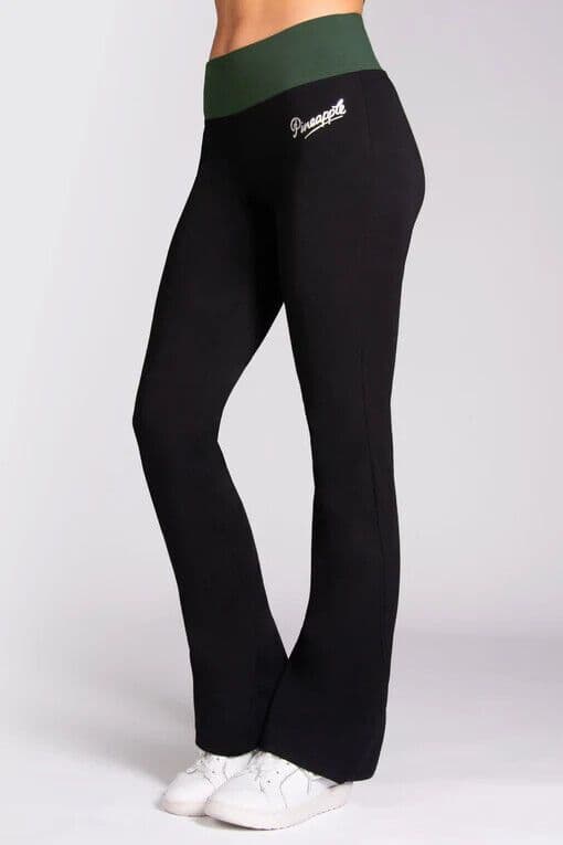 PINEAPPLE Dancewear Womens Contrast Band Bootcut Jersey Trousers PT18940