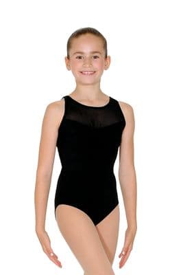Roch Valley Leotard Imogen Camisole Mesh Girls Leotard Black
