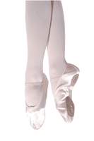 Roch Valley PINK SATIN BALLET SHOES with Split Suede Sole Size 1