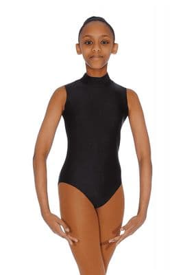 Roch Valley Sleeveless Turtle Neck Leotard Nylon Lycra 2017 Black