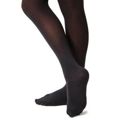 SILKY Dance Footed Ballet Tights 60 Denier Black Adult Sizes 12% Elastane