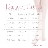 Silky Dance Shimmer Tights Full Foot Toast Child Sizes