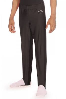 THE ZONE Z120 Mens and Boys Gymnastics Stirrups Leggings Gym Dance Black
