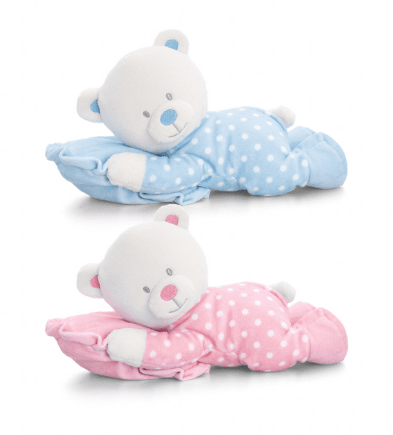 25cm Teddy Bear on Pillow