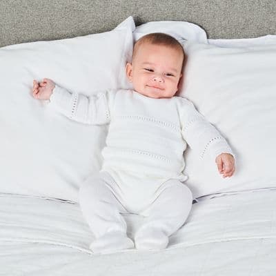 A1553W Pointelle knitted top & leggings