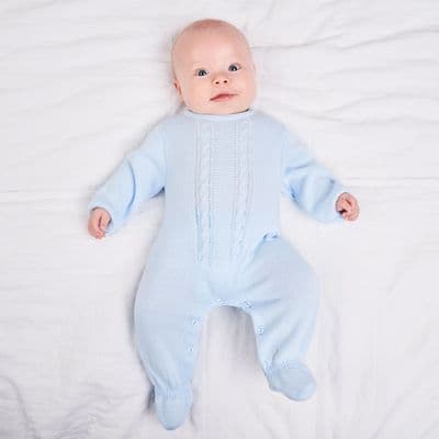 A2623 Cable Knitted Onesie