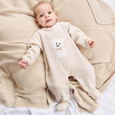 A4958T Scotty dog knitted onesie