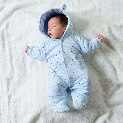 AV1873B Tiny Bear Cotton Pram Suit