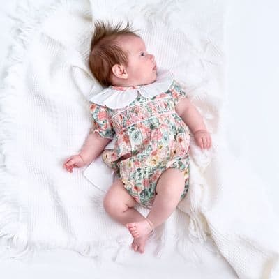 AV6141 Floral Woven Romper