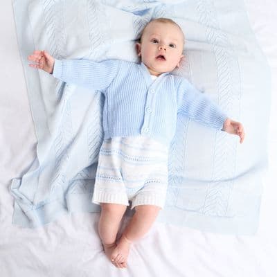B108 knitted ribbed baby cardigans
