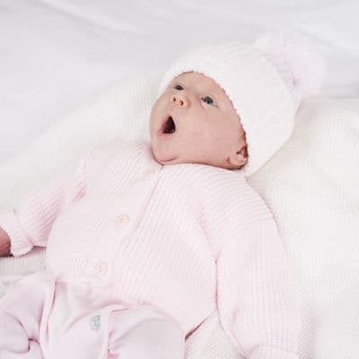 B108P knitted ribbed baby cardigans