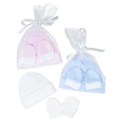 Dan 019 Cotton Hat & Mitten Set