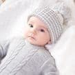 Grey/White Bobble Hat