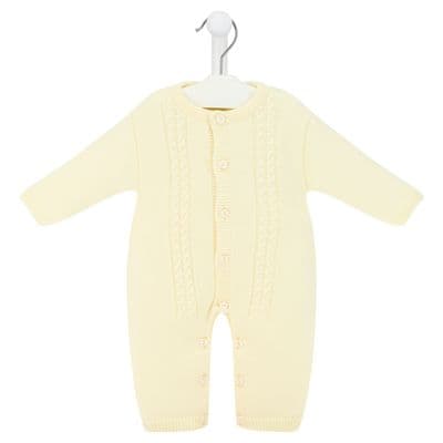 Lemon footless knitted coverall