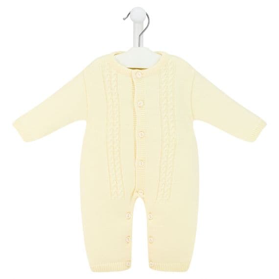 Lemon footless knitted coverall