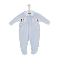 Little soldiers smocked sleepsuit