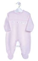 Pink girls satin bow onesie