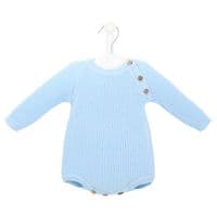 Pink long sleeve knitted romper