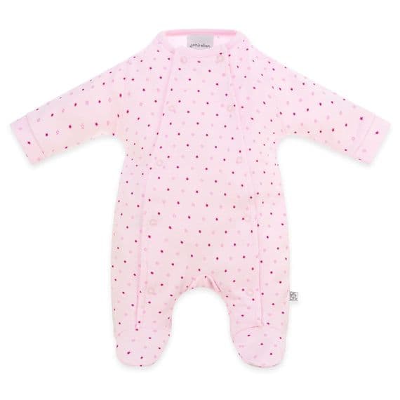 Tiny Baby | Bear Cotton pramsuit | Newborn size | Cream |