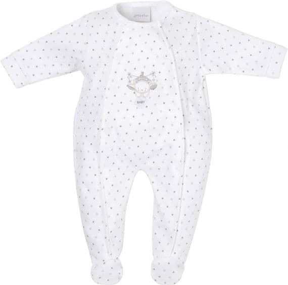 Tiny Baby | Bear Cotton pramsuit | Newborn size | Cream |